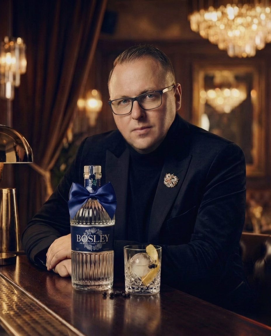 Mr Bosley, founder of Bosley Premium London Dry Gin